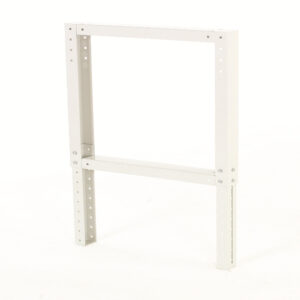 Cubio Height Adjustable Workbench Leg with Corner Bracket. WxDxH: 80X800X700-1100mm Ral 7035 _SKU-41401006.16V