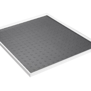 Cubio Top Tray with Inlaid Mat for 525 X 525mm Storage Cabinet / Cupboard Storage. WxDxH: 525X525X15mm Ral 7035 _SKU-42102005.16V