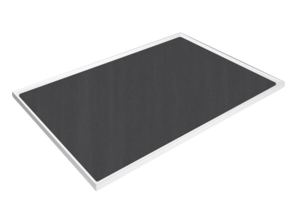 Cubio Top Tray with Inlaid Mat for 1050 X 750mm Storage Cabinet / Cupboard Storage. WxDxH: 1050X750X15mm Ral 7035 _SKU-42102017.16V