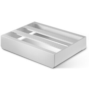 CNC Tool Storage Storage Cabinet Insert - CNC Drawer Insert for 800Wx525D Storage Cabinets - 52 Sections. WxDxH: 675X400X80mm Ral 7035 _SKU-43013005.16V