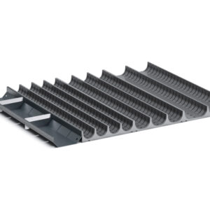 Cubio Trough Block Divider Kit 27 Compartment for Storage Cabinet - WxDxH: 650X525X28mm Plastic Ral 7011 _SKU-43020007