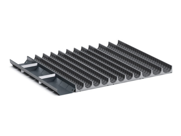 Cubio Trough Block Divider Kit 33 Compartment for Storage Cabinet - WxDxH: 650X525X28mm Plastic Ral 7011 _SKU-43020009