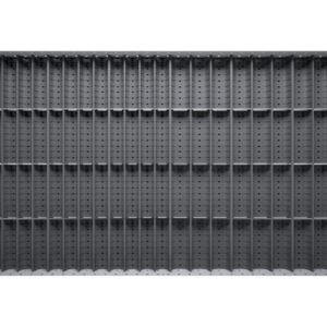 Cubio Trough Block Divider Kit 84 Compartment for Storage Cabinet - WxDxH: 1050X650X28mm Plastic Ral 7011 _SKU-43020030