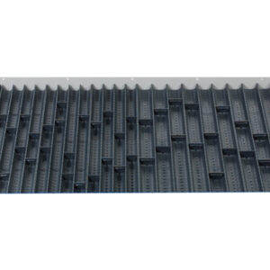 Cubio Trough Block Divider Kit 105 Compartment for Storage Cabinet - WxDxH: 1050X750X28mm Plastic Ral 7011 _SKU-43020045
