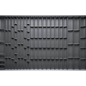 Cubio Trough Block Divider Kit 105 Compartment for Storage Cabinet - WxDxH: 1300X750X28mm Plastic Ral 7011 _SKU-43020046