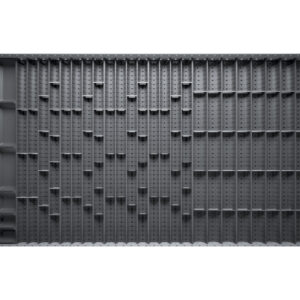 Cubio Trough Block Divider Kit 125 Compartment for Storage Cabinet - WxDxH: 1300X750X28mm Plastic Ral 7011 _SKU-43020048
