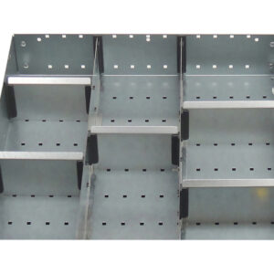 Compartment Dividers for Bott Drawers - Cubio Adjustable Divider Kit 8 Compartment for Storage Cabinet - WxDxH: 525X525X150mm Galvanised Steel _SKU-43020627.51
