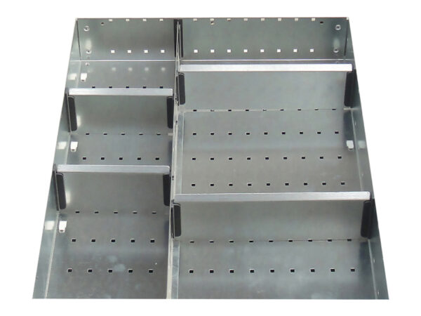 Bott Drawer Dividers - Cubio Adjustable Divider Kit 6 Compartment for Storage Cabinet - WxDxH: 525X650X75mm Galvanised Steel _SKU-43020628.51