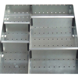 Cubio Drawer Dividers - Cubio Adjustable Divider Kit 6 Compartment for Storage Cabinet - WxDxH: 525X650X100mm Galvanised Steel _SKU-43020630.51