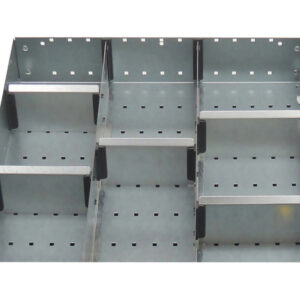 Compartment Dividers for Bott Storage Cabinets - Cubio Adjustable Divider Kit 8 Compartment for Storage Cabinet - WxDxH: 650X525X75mm Galvanised Steel _SKU-43020634.51