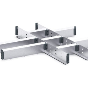 Cubio Adjustable Divider Kit 10 Compartment for Storage Cabinet - WxDxH: 650X650X75mm Galvanised Steel _SKU-43020640.51