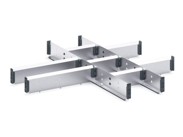 Cubio Adjustable Divider Kit 10 Compartment for Storage Cabinet - WxDxH: 650X650X75mm Galvanised Steel _SKU-43020640.51
