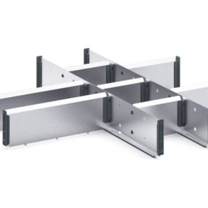 Cubio Adjustable Divider Kit 10 Compartment for Storage Cabinet - WxDxH: 650X650X100mm Galvanised Steel _SKU-43020642.51