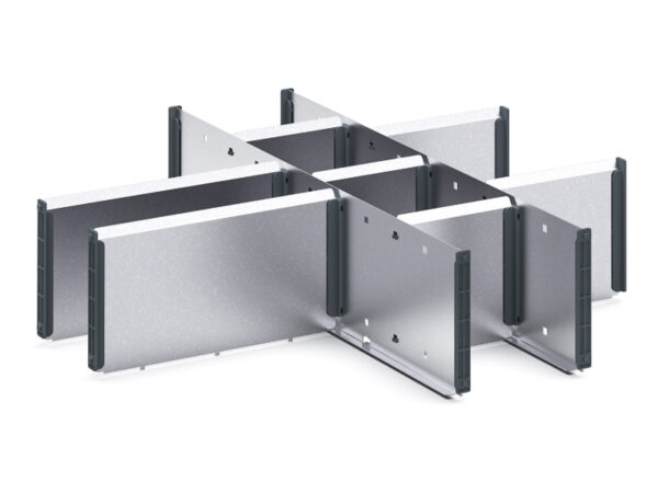 Cubio Adjustable Divider Kit 10 Compartment for Storage Cabinet - WxDxH: 650X650X150mm Galvanised Steel _SKU-43020644.51