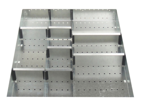 Cubio Adjustable Divider Kit 10 Compartment for Storage Cabinet - WxDxH: 650X750X100mm Galvanised Steel _SKU-43020648.51
