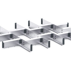 Cubio Adjustable Divider Kit 15 Compartment for Storage Cabinet - WxDxH: 800X650X75mm Galvanised Steel _SKU-43020659.51