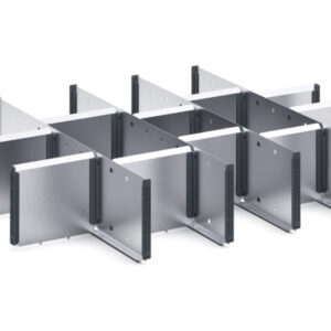 Cubio Adjustable Divider Kit 15 Compartment for Storage Cabinet - WxDxH: 800X650X150mm Galvanised Steel _SKU-43020663.51