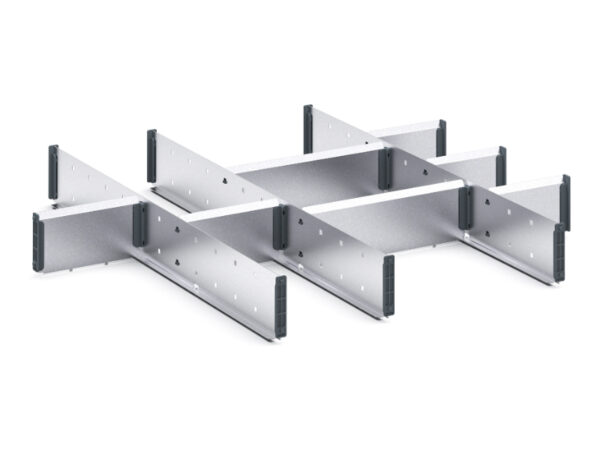 Cubio Adjustable Divider Kit 11 Compartment for Storage Cabinet - WxDxH: 800X750X100mm Galvanised Steel _SKU-43020666.51
