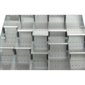 Cubio Adjustable Divider Kit 15 Compartment for Storage Cabinet - WxDxH: 800X750X100mm Galvanised Steel _SKU-43020667.51