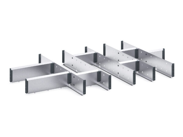 Cubio Adjustable Divider Kit 13 Compartment for Storage Cabinet - WxDxH: 1050X650X75mm Galvanised Steel _SKU-43020676.51