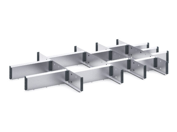 Cubio Divider Kit with 18 Partitions 4X Dividers / 14X Cross Dividers. WxDxH: 1050X650X77mm Zinc Plated _SKU-43020679.51