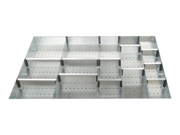 Cubio Adjustable Divider Kit 16 Compartment for Storage Cabinet - WxDxH: 1050X750X75mm Galvanised Steel _SKU-43020683.51