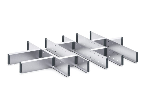 Cubio Adjustable Divider Kit 13 Compartment for Storage Cabinet - WxDxH: 1050X750X100mm Galvanised Steel _SKU-43020684.51