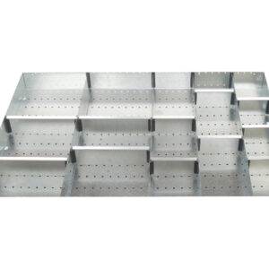 Cubio Adjustable Divider Kit 16 Compartment for Storage Cabinet - WxDxH: 1050X750X150mm Galvanised Steel _SKU-43020687.51