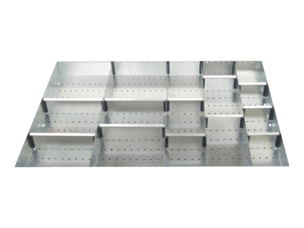 Cubio Adjustable Divider Kit 16 Compartment for Storage Cabinet - WxDxH: 1050X750X150mm Galvanised Steel _SKU-43020687.51