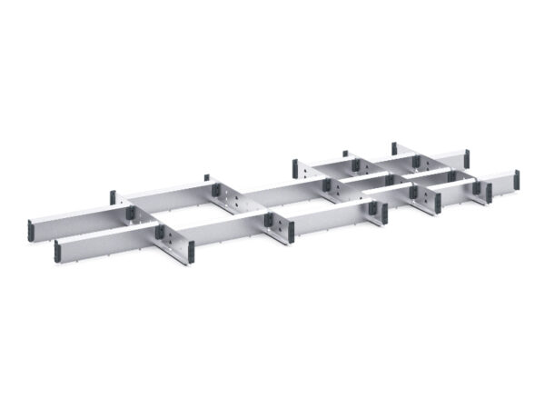 Cubio Adjustable Divider Kit 20 Compartment for Storage Cabinet - WxDxH:1300X525X75mm Galvanised Steel _SKU-43020689.51