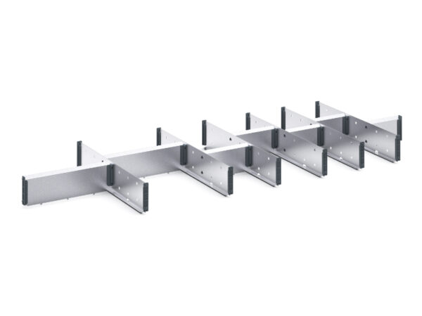 Cubio Adjustable Divider Kit 14 Compartment for Storage Cabinet - WxDxH:1300X525X100mm Galvanised Steel _SKU-43020690.51