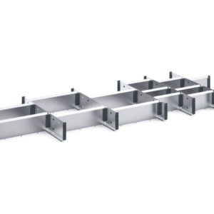 Cubio Adjustable Divider Kit 20 Compartment for Storage Cabinet - WxDxH:1300X525X100mm Galvanised Steel _SKU-43020691.51