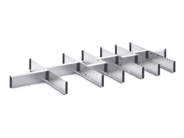 Cubio Adjustable Divider Kit 14 Compartment for Storage Cabinet - WxDxH: 1300X650X75mm Galvanised Steel _SKU-43020694.51