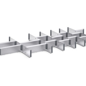 Cubio Adjustable Divider Kit 21 Compartment for Storage Cabinet - WxDxH: 1300X650X100mm Galvanised Steel _SKU-43020697.51