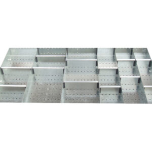 Cubio Adjustable Divider Kit 20 Compartment for Storage Cabinet - WxDxH: 1300X750X100mm Galvanised Steel _SKU-43020703.51