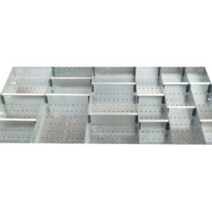 Cubio Adjustable Divider Kit 20 Compartment for Storage Cabinet - WxDxH: 1300X750X150mm Galvanised Steel _SKU-43020705.51