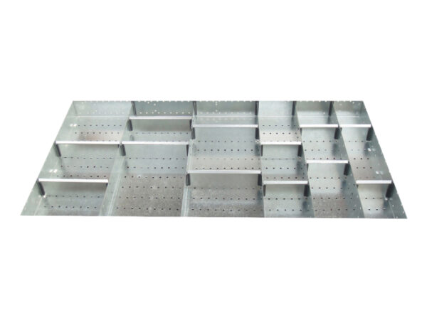 Cubio Adjustable Divider Kit 20 Compartment for Storage Cabinet - WxDxH: 1300X750X150mm Galvanised Steel _SKU-43020705.51