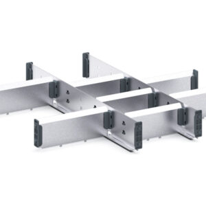 Bott Storage Cabinet Drawer Separators - Cubio Adjustable Divider Kit 10 Compartment for Storage Cabinet - WxDxH: 525X525X75mm Galvanised Steel _SKU-43020711.51