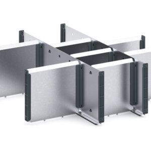 Cubio Adjustable Divider Kit 10 Compartment for Storage Cabinet - WxDxH: 525X525X150mm Galvanised Steel _SKU-43020713.51