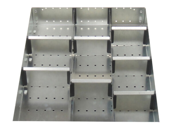 Bott Dividers - Cubio Adjustable Divider Kit 10 Compartment for Storage Cabinet - WxDxH: 525X650X75mm Galvanised Steel _SKU-43020714.51