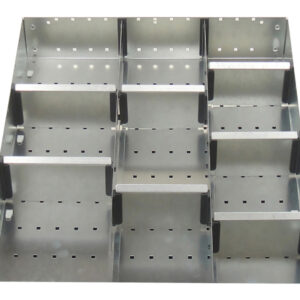 Cubio Adjustable Divider Kit 10 Compartment for Storage Cabinet - WxDxH: 525X650X100mm Galvanised Steel _SKU-43020715.51
