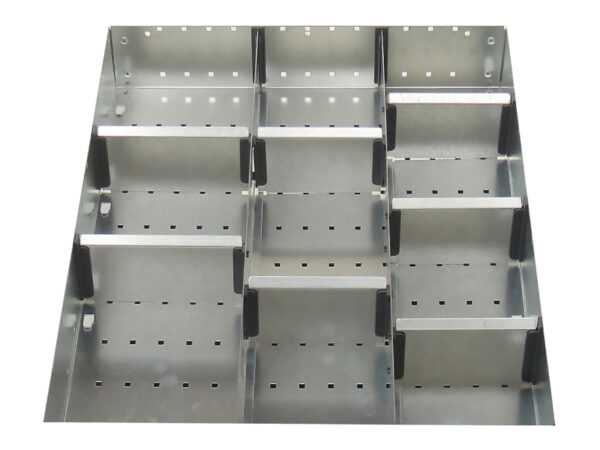 Cubio Adjustable Divider Kit 10 Compartment for Storage Cabinet - WxDxH: 525X650X100mm Galvanised Steel _SKU-43020715.51