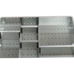 Storage Cabinet Drawer Dividers - Cubio Adjustable Divider Kit 7 Compartment for Storage Cabinet - WxDxH: 650X525X75mm Galvanised Steel _SKU-43020717.51