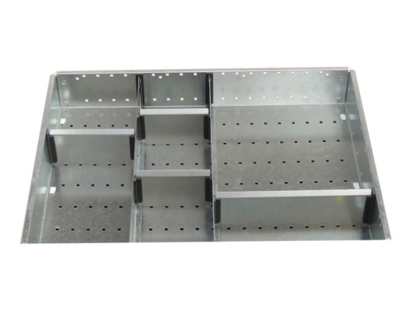 Bott Cubio Drawer Organiser - Cubio Adjustable Divider Kit 7 Compartment for Storage Cabinet - WxDxH: 650X525X100mm Galvanised Steel _SKU-43020718.51