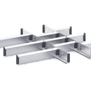 Cubio Adjustable Divider Kit 12 Compartment for Storage Cabinet - WxDxH: 650X650X75mm Galvanised Steel _SKU-43020720.51