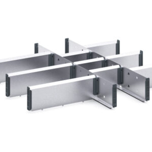 Cubio Adjustable Divider Kit 12 Compartment for Storage Cabinet - WxDxH: 650X650X100mm Galvanised Steel _SKU-43020721.51