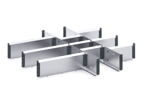 Cubio Adjustable Divider Kit 12 Compartment for Storage Cabinet - WxDxH: 650X650X100mm Galvanised Steel _SKU-43020721.51