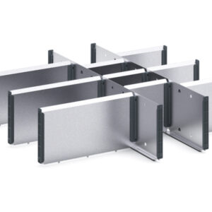 Cubio Adjustable Divider Kit 12 Compartment for Storage Cabinet - WxDxH: 650X650X150mm Galvanised Steel _SKU-43020722.51