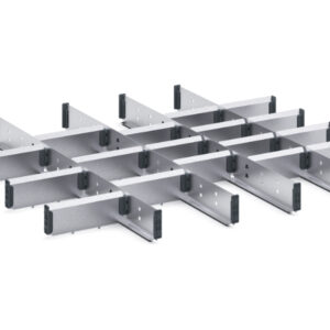 Cubio Adjustable Divider Kit 22 Compartment for Storage Cabinet - WxDxH: 800X750X75mm Galvanised Steel _SKU-43020732.51