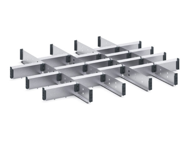 Cubio Adjustable Divider Kit 22 Compartment for Storage Cabinet - WxDxH: 800X750X75mm Galvanised Steel _SKU-43020732.51